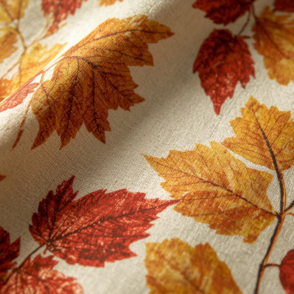 Botanical printing on fabric using autumn leaves