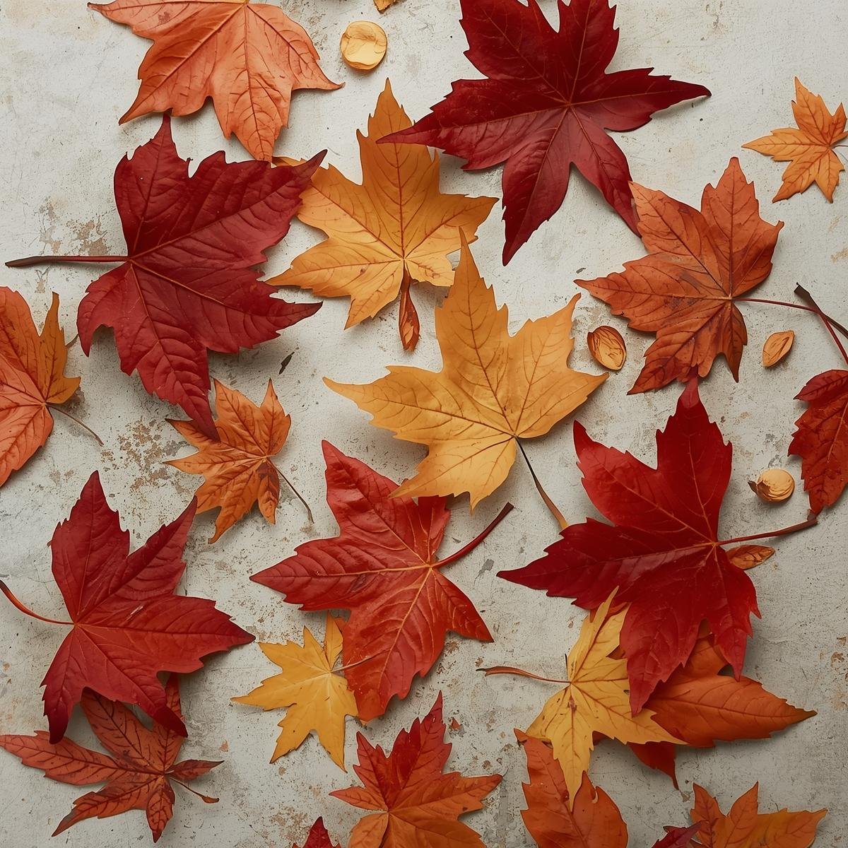 Preserved autumn leaves for crafting